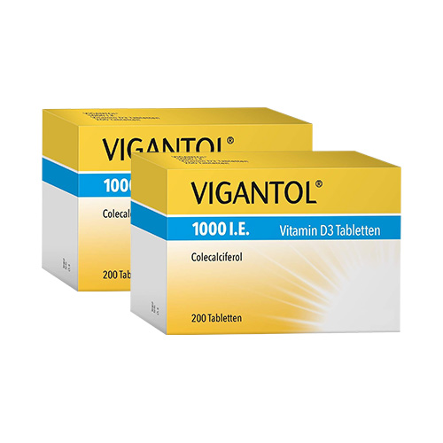 VIGANTOL 1.000 I.E. Vitamin D3 Tabletten Doppelpackung (2x 200St)