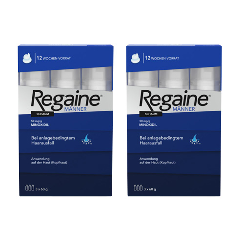 REGAINE® Männer Schaum mit Minoxidil Doppelpackung (2x 180ml)