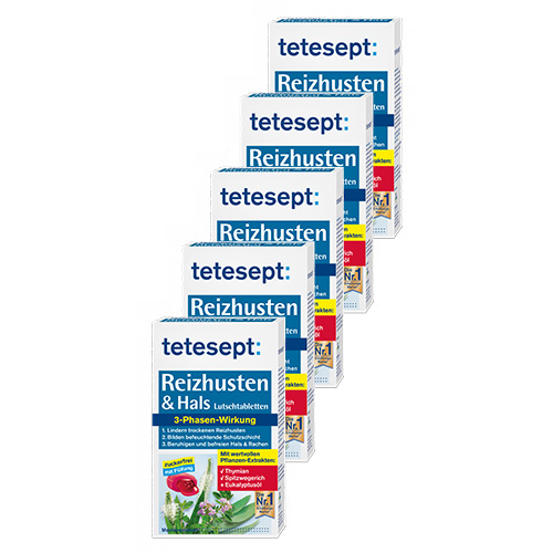 TETESEPT Reizhusten & Hals Lutschtabletten (5x20St)