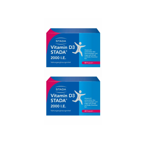 VITAMIN D3 STADA 2000 I.E. Kapseln Doppelpackung (2x 60St)