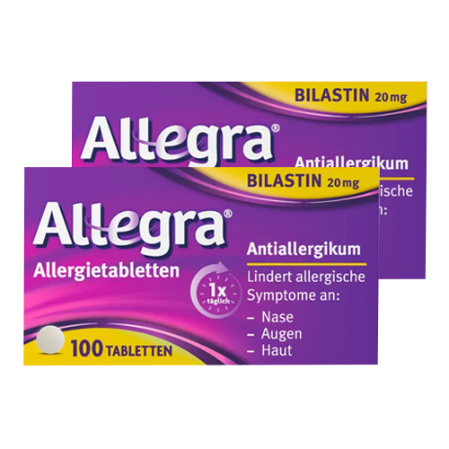 Allegra® - schnell bei Heuschnupfen & ganzjährigen Allergien Set (2x 100St)