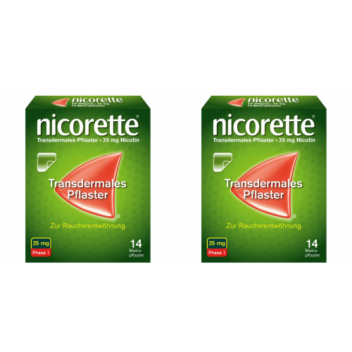 NICORETTE TX Pflaster 25 mg Doppelpackung (2x14 St)