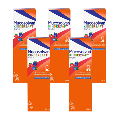 MUCOSOLVAN Kindersaft 30 mg/5 ml (5x250 ml)
