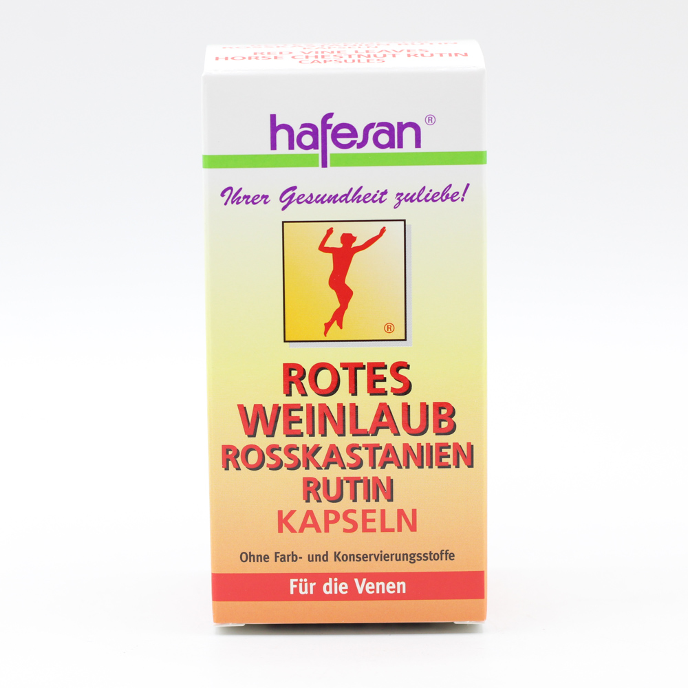 HAFESAN Rotes Weinlaub+Rosskastan.+Rutin Kapseln
