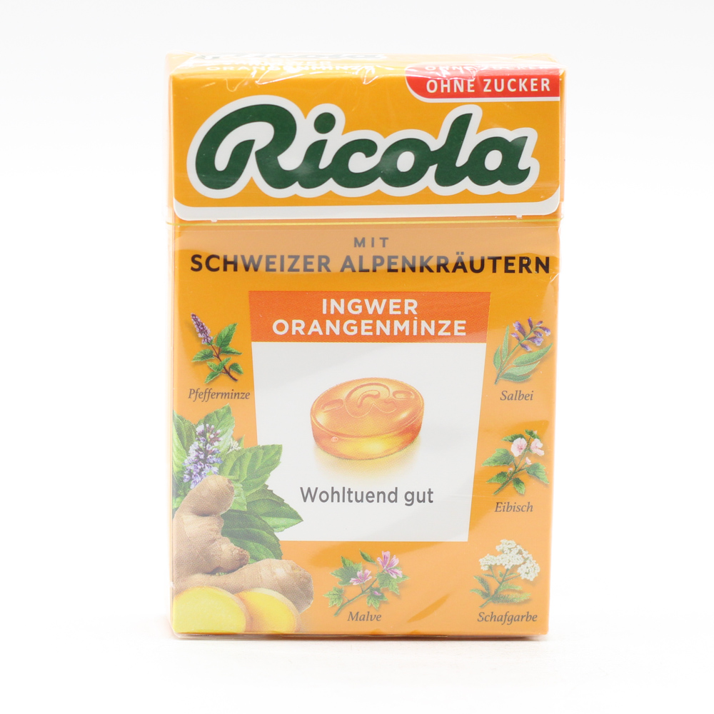 RICOLA o.Z.Box Ingwer Orangenminze Bonbons