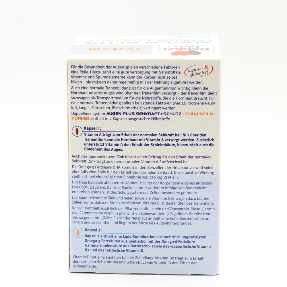 DOPPELHERZ Augen plus Sehkraft+Schutz system Kaps.