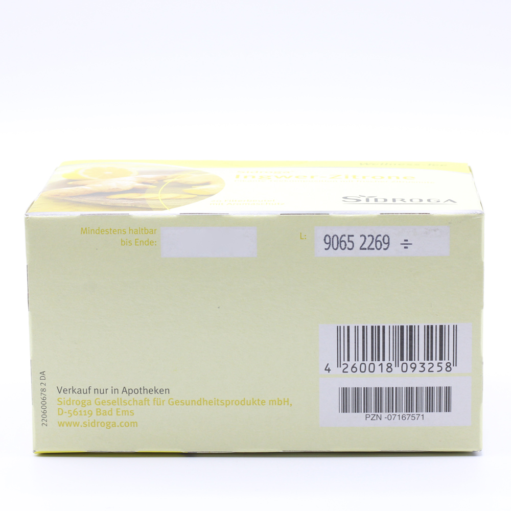 SIDROGA Wellness Ingwer-Zitrone Tee Filterbeutel