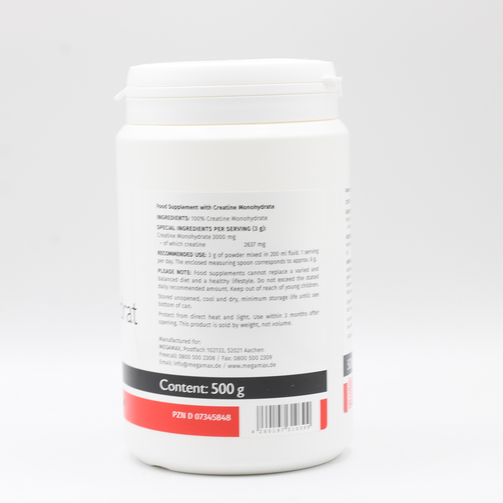 KREATIN MONOHYDRAT 100% Megamax Pulver