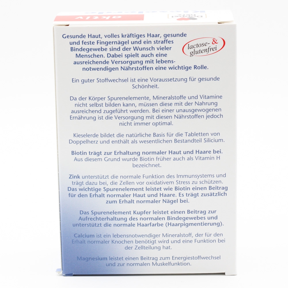 DOPPELHERZ Kieselerde+Biotin+Zink Tabletten