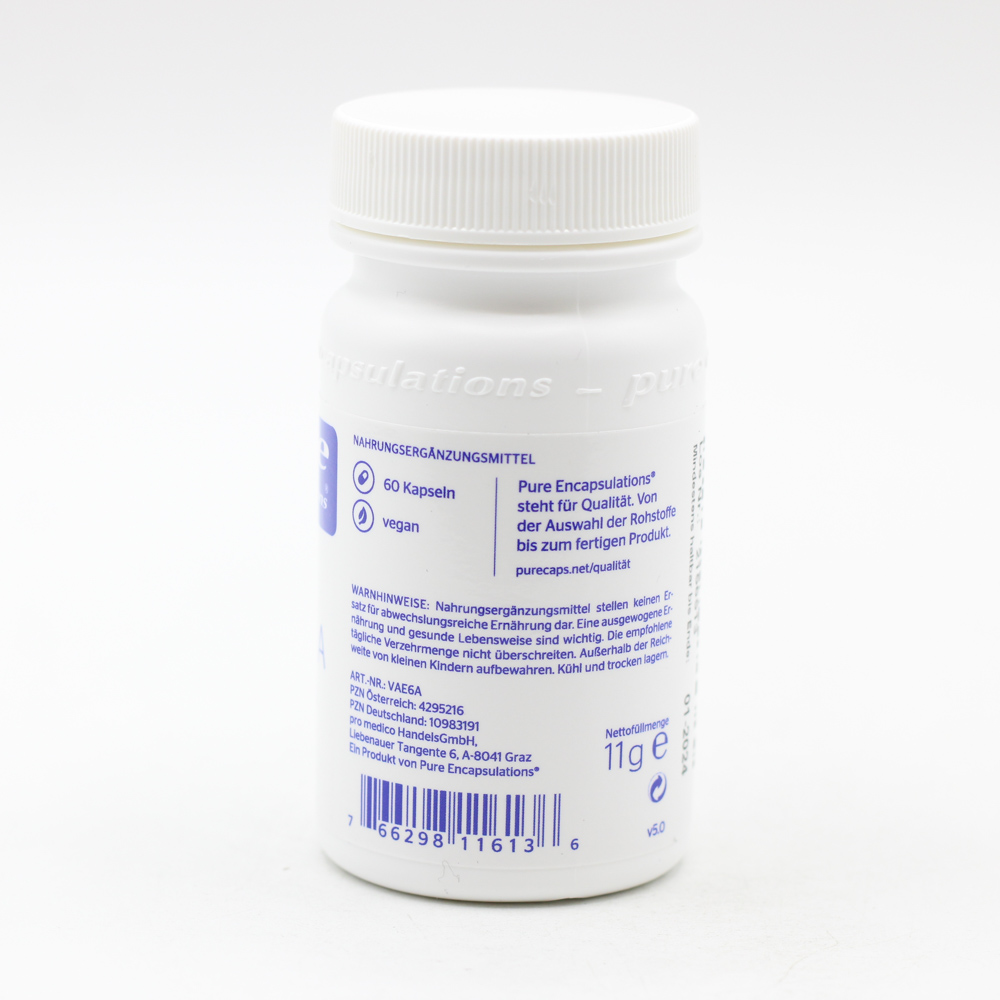 PURE ENCAPSULATIONS Vitamin A Retinylacetat Kaps.