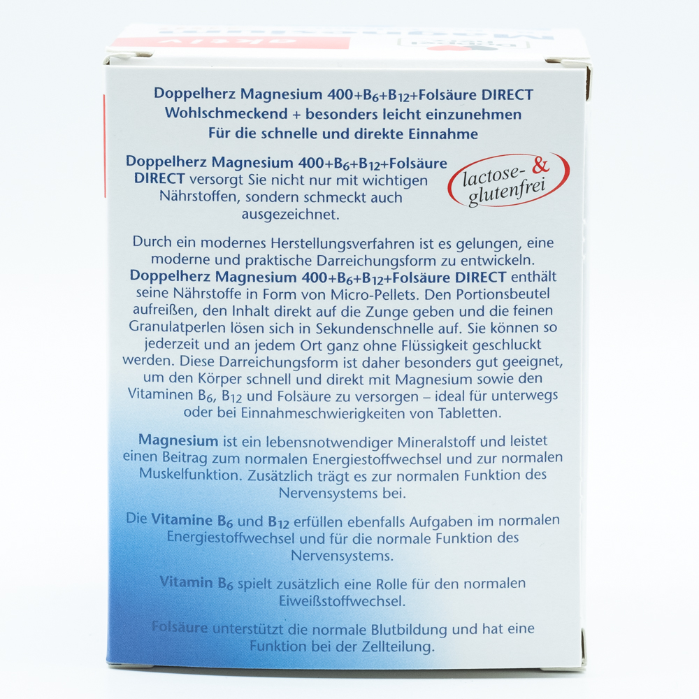 DOPPELHERZ Magnesium+B Vitamine DIRECT Pellets
