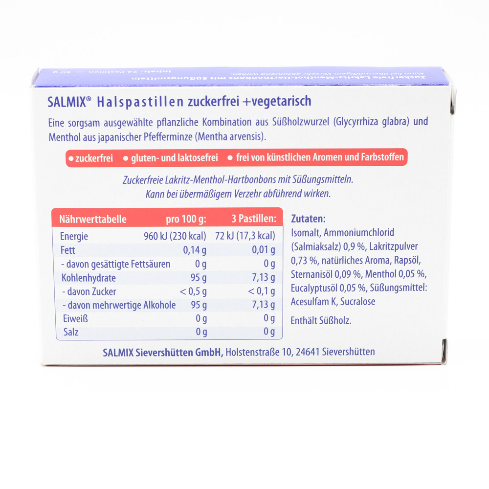 SALMIX Halspastillen zuckerfrei