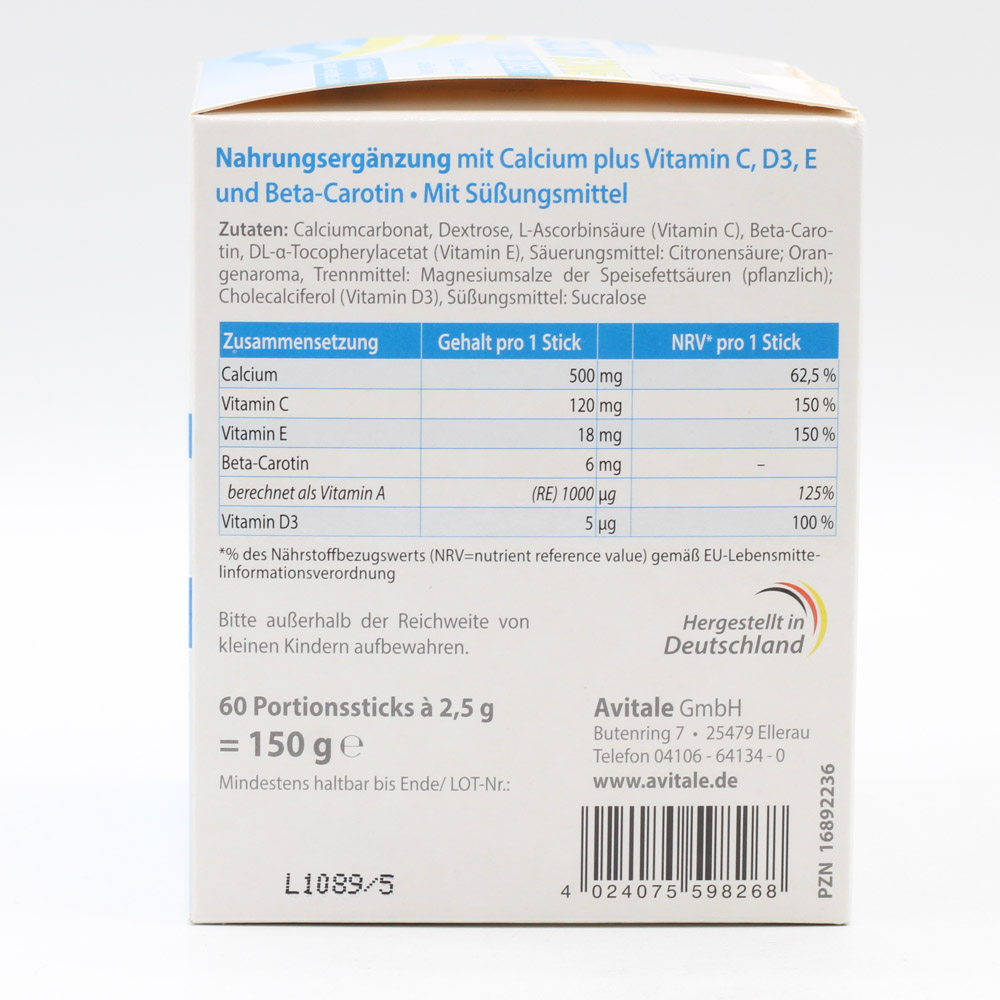 CALCIUM SONNE 500 Direkt Portionssticks