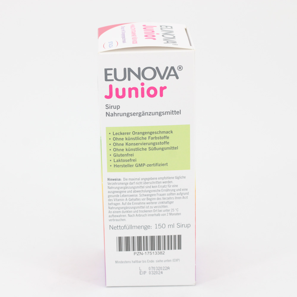 EUNOVA Junior Sirup m.Orangengeschmack