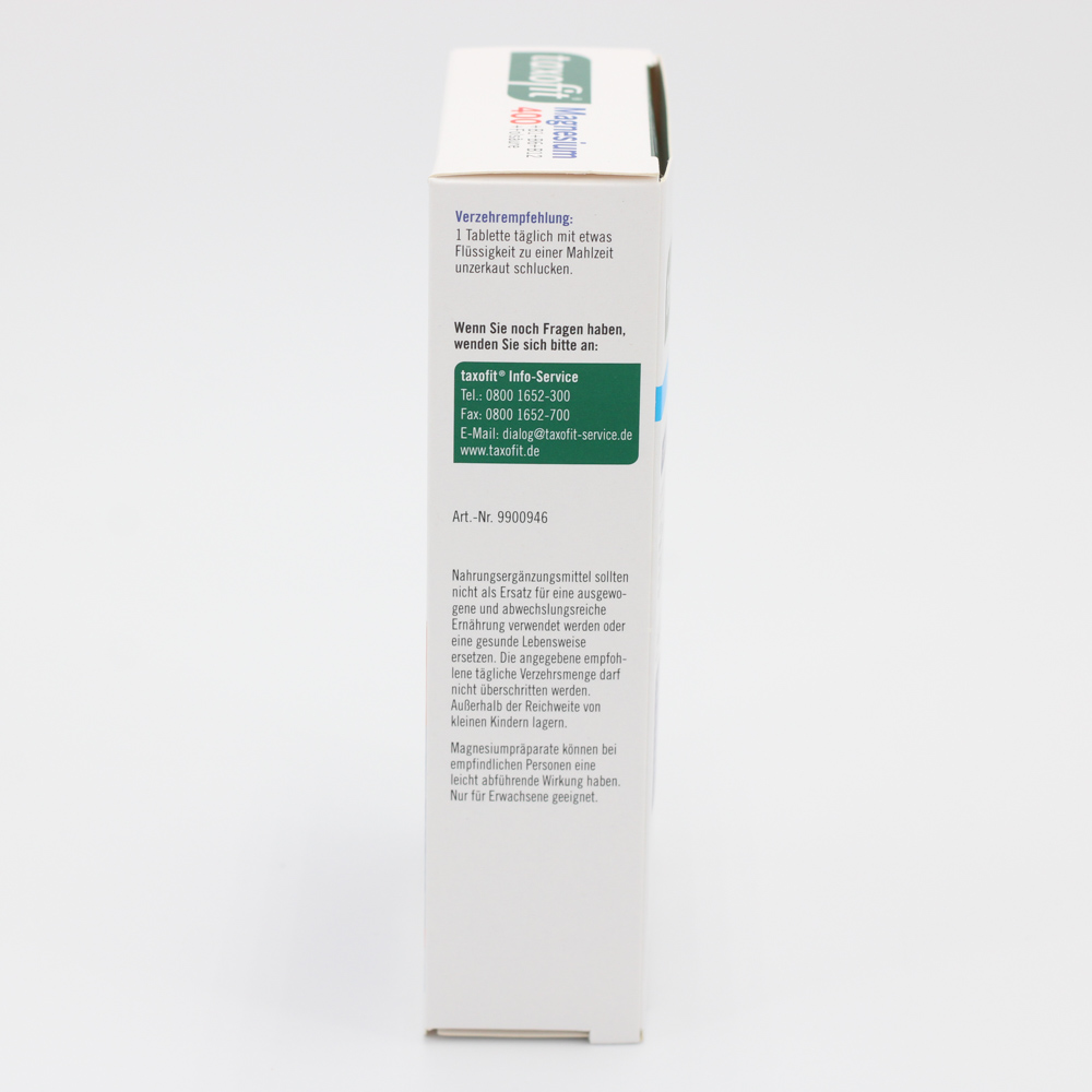 TAXOFIT Magnesium 400+B1+B6+B12+Folsäure Tabletten