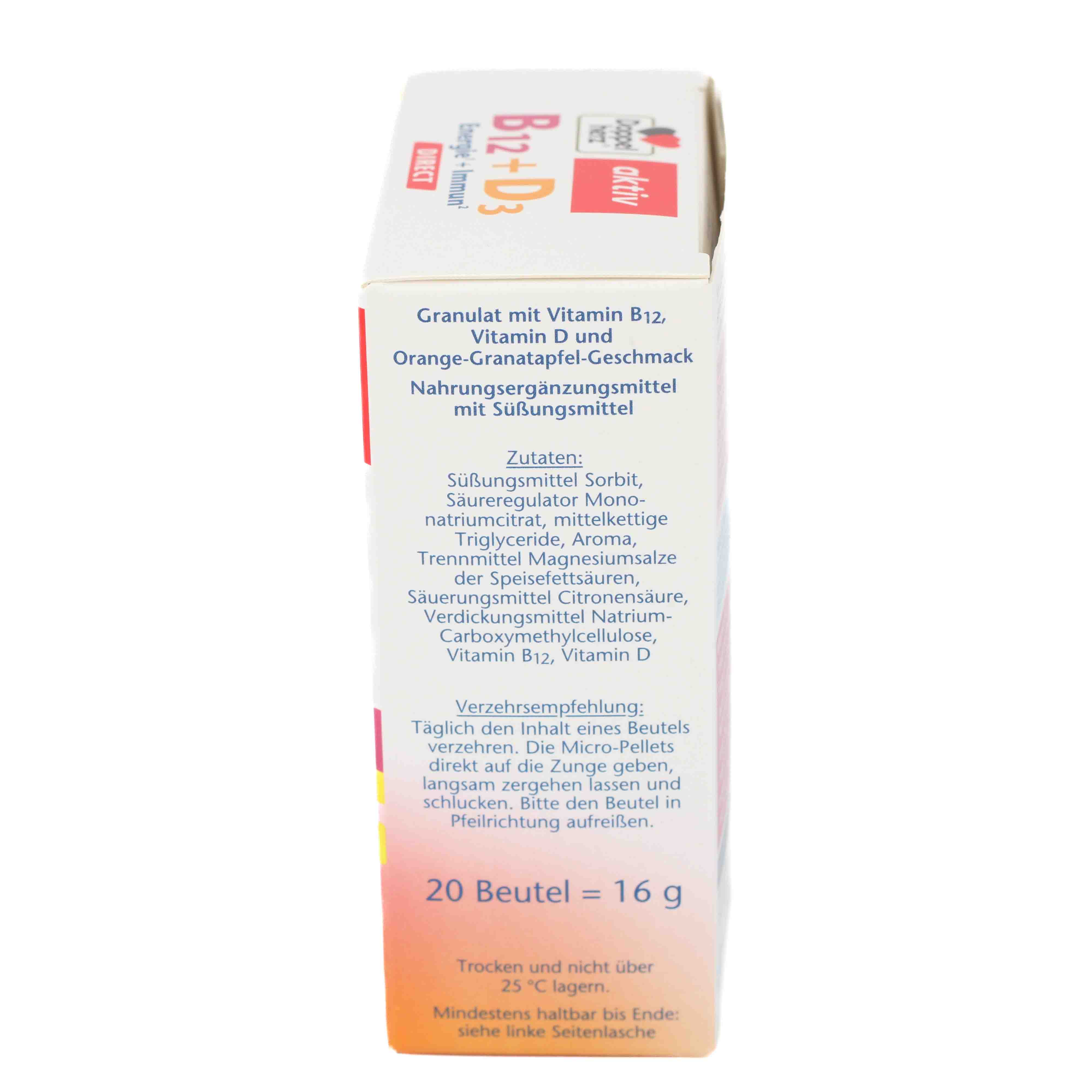 DOPPELHERZ B12+D3 DIRECT Pellets