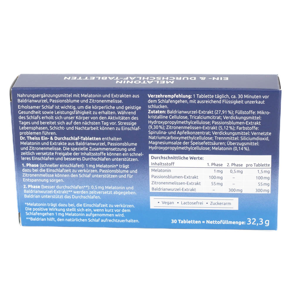 DR.THEISS Melatonin Ein- & Durchschlaf-Tabletten