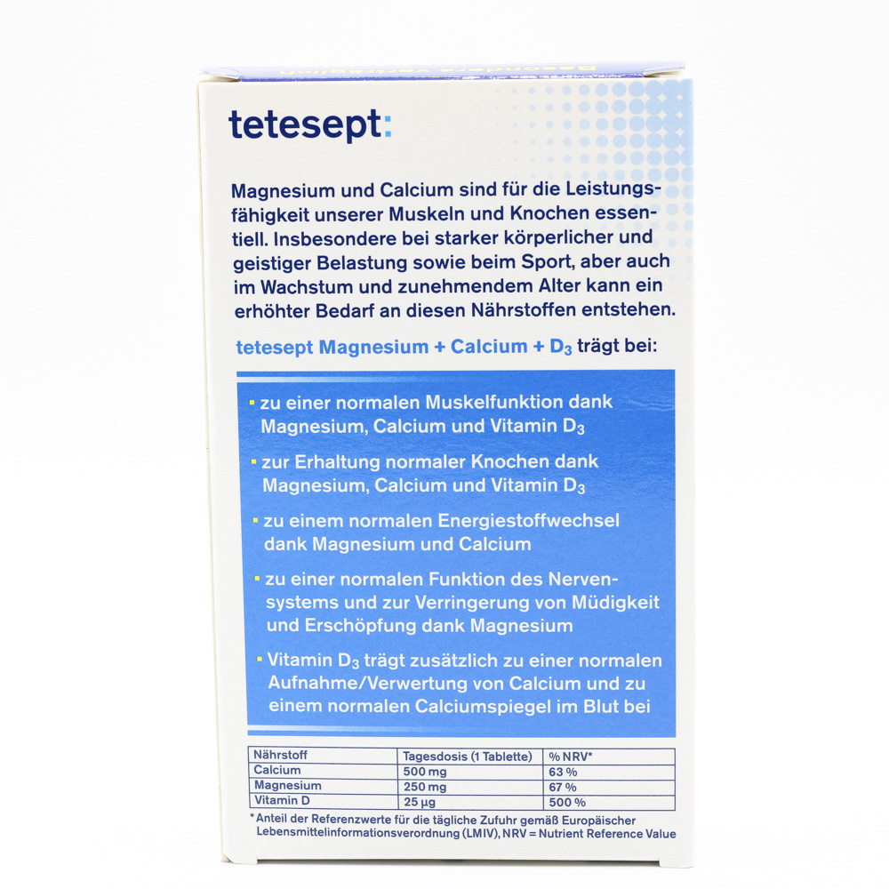 TETESEPT Magnesium+Calcium 500 Tabletten
