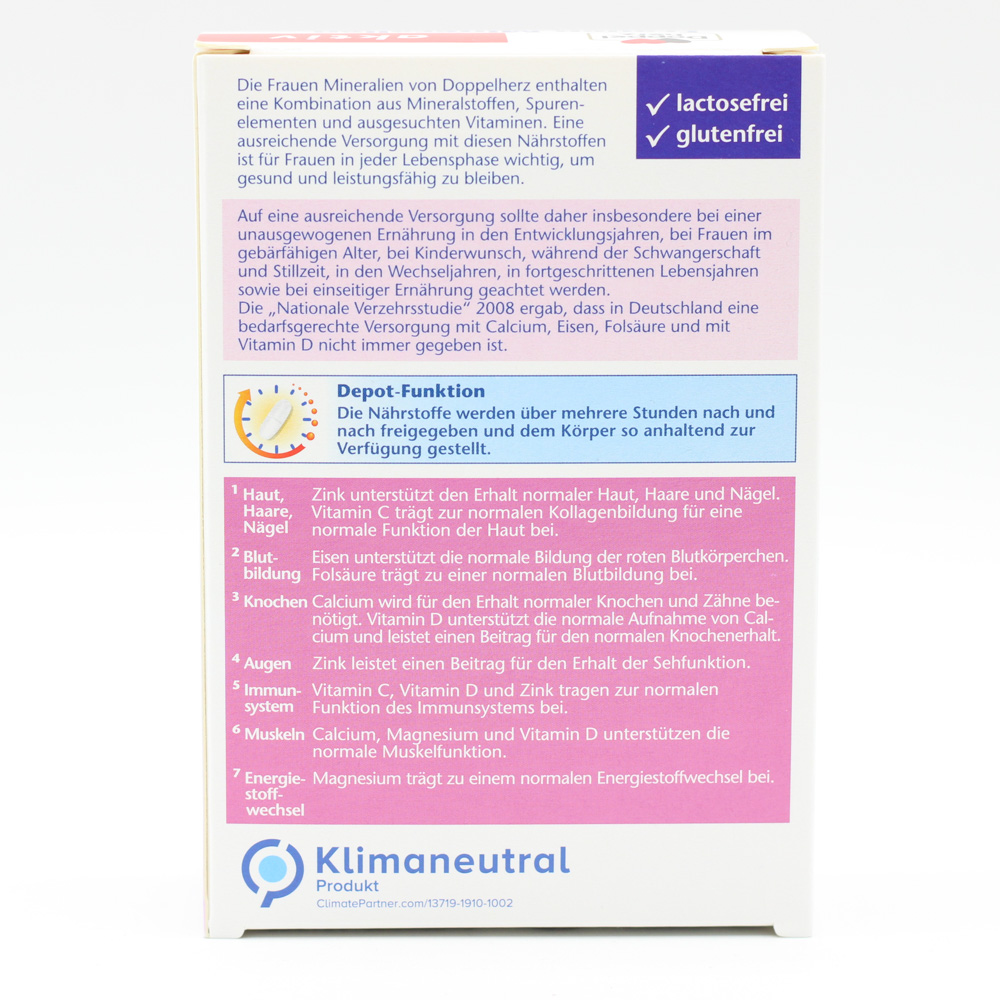 DOPPELHERZ Frauen Mineralien+Kollagen Depot Tabl. Doppelpackung (2x30St)
