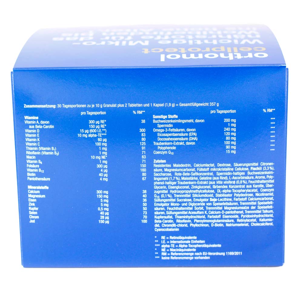 ORTHOMOL Cellprotect Granulat/Tabl./Kapseln Kombi.