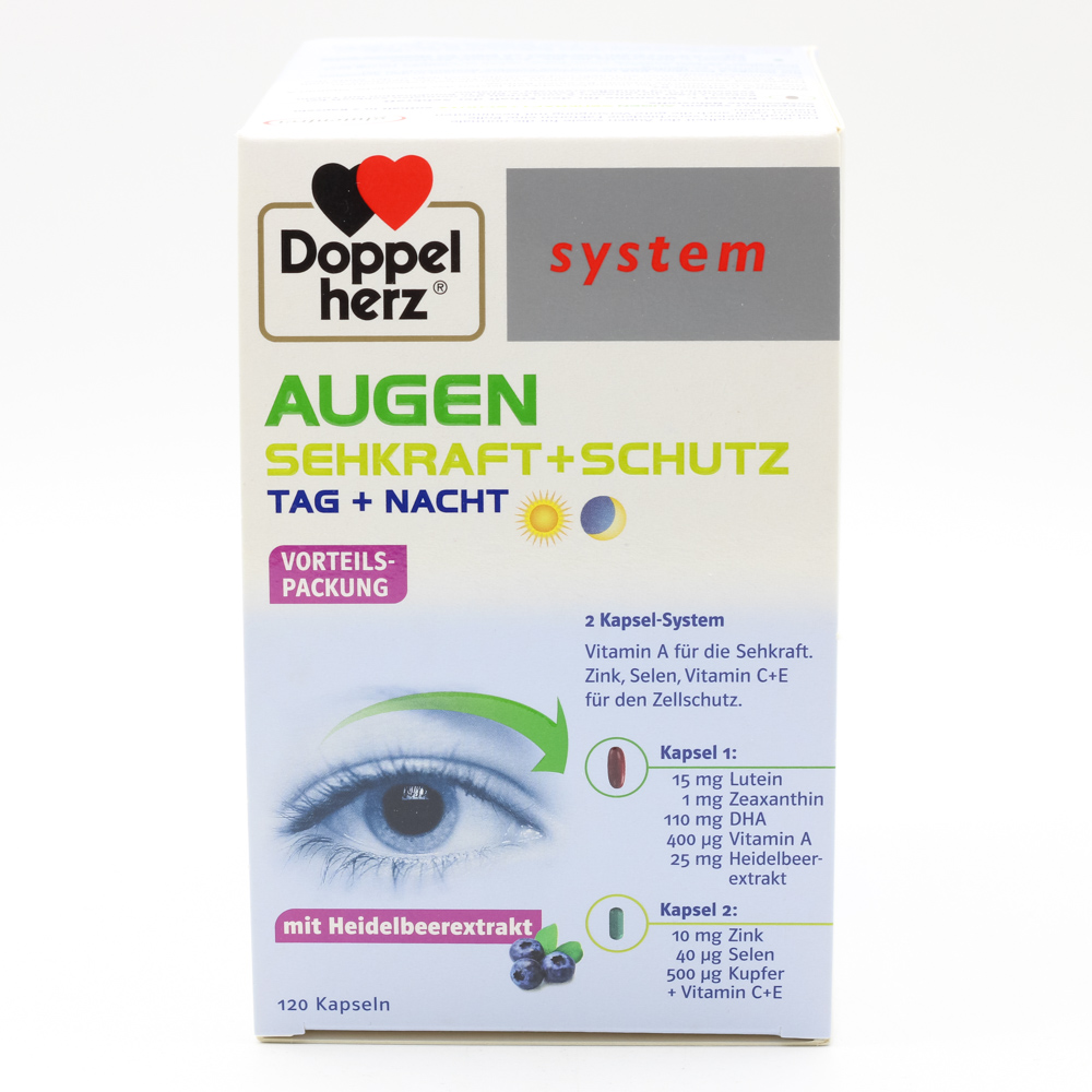 DOPPELHERZ Augen Sehkraft+Schutz system Kapseln
