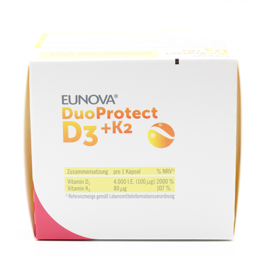EUNOVA DuoProtect D3+K2 4000 I.E./80 μg Kapseln
