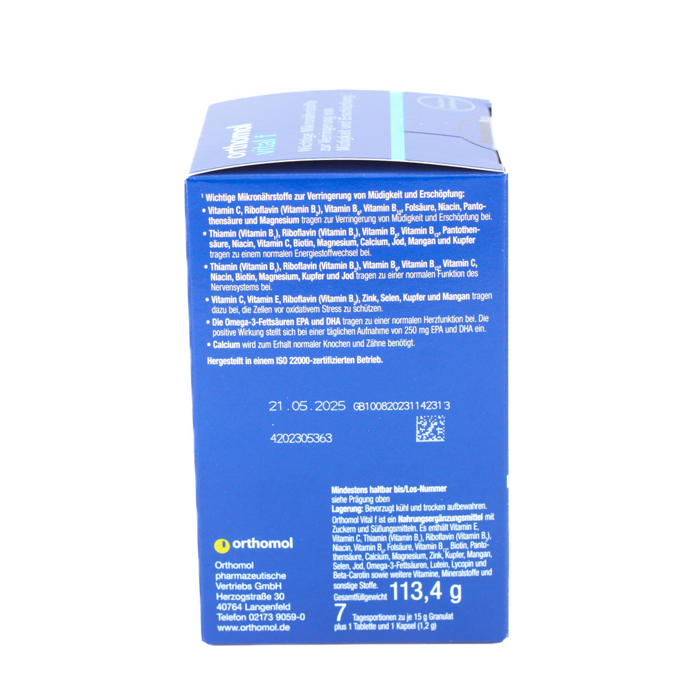 ORTHOMOL Vital F Granulat/Kap./Tabl.Kombip.7 Tage