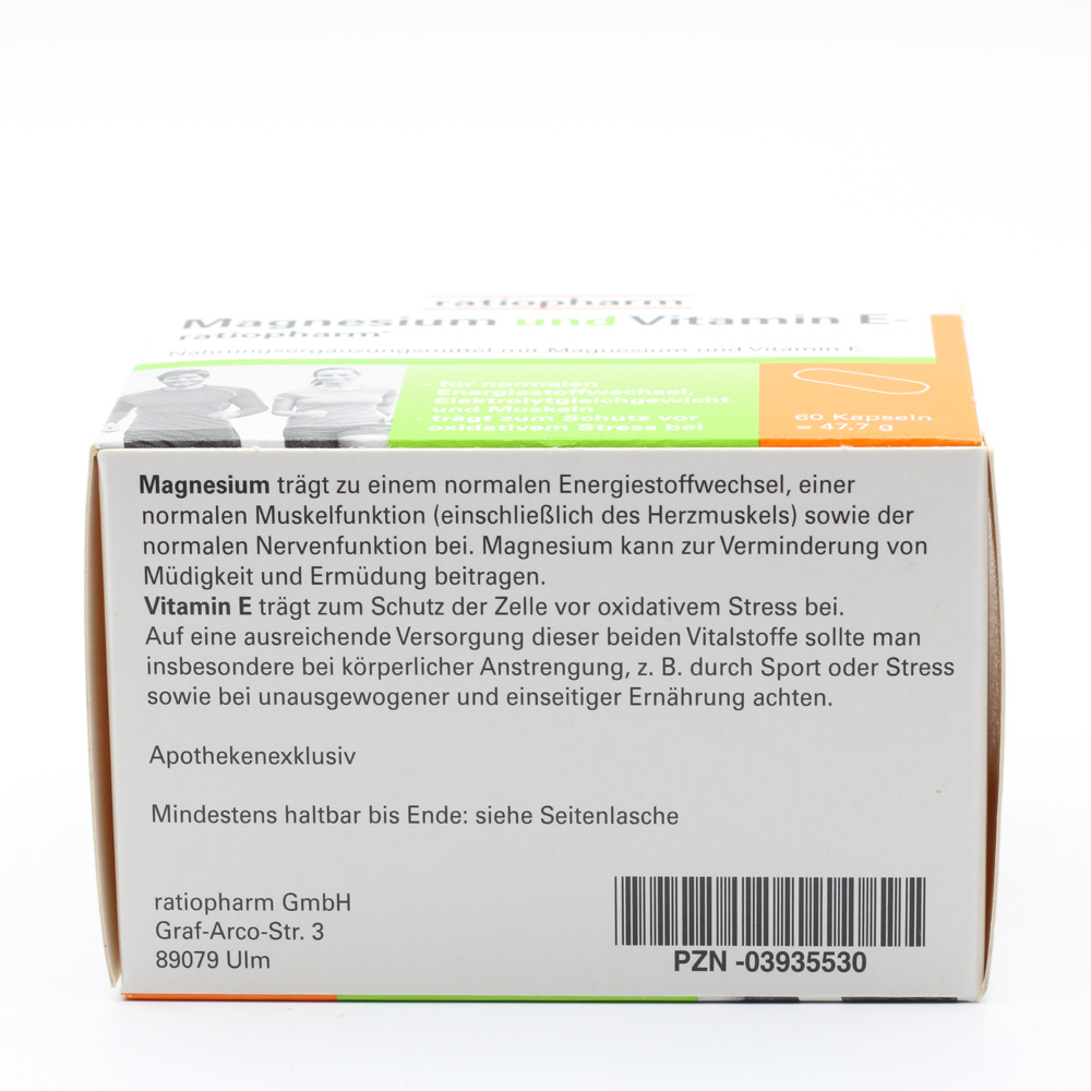 MAGNESIUM UND VITAMIN E-ratiopharm Kapseln
