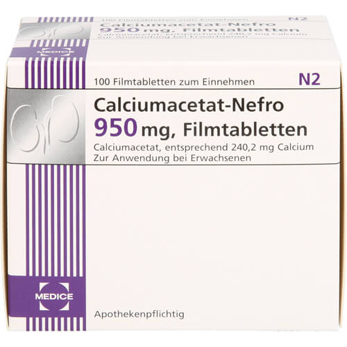 CALCIUMACETAT NEFRO 950 mg Filmtabletten