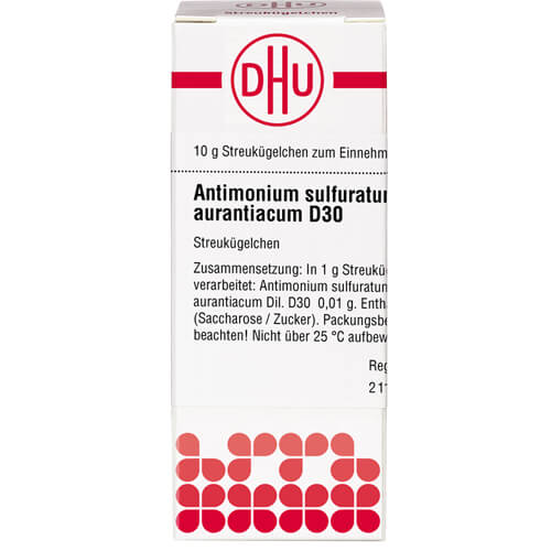 ANTIMONIUM SULFURATUM aurantiacum D 30 Globuli