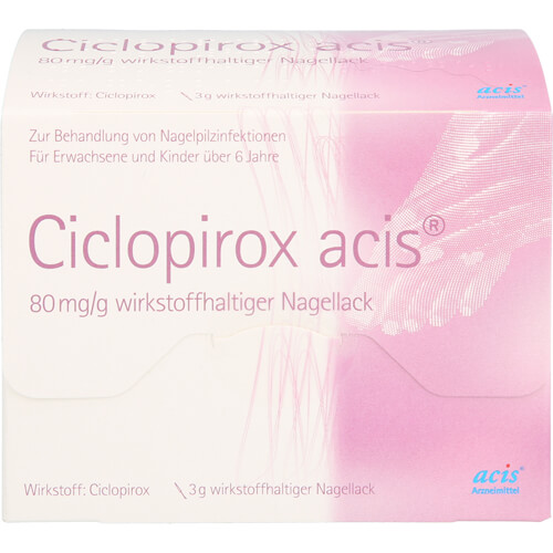 CICLOPIROX acis 80 mg/g wirkstoffhalt.Nagellack