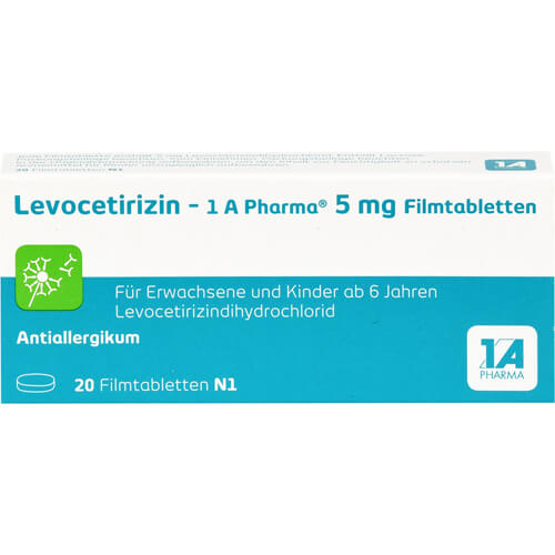LEVOCETIRIZIN-1A Pharma 5 mg Filmtabletten