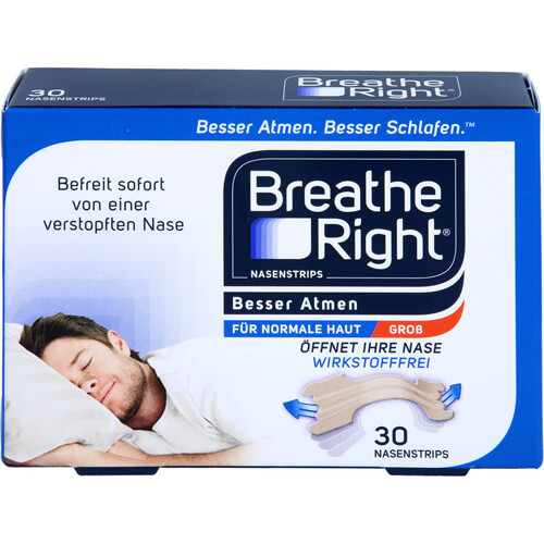 BESSER Atmen Breathe Right Nasenpfl.groß beige