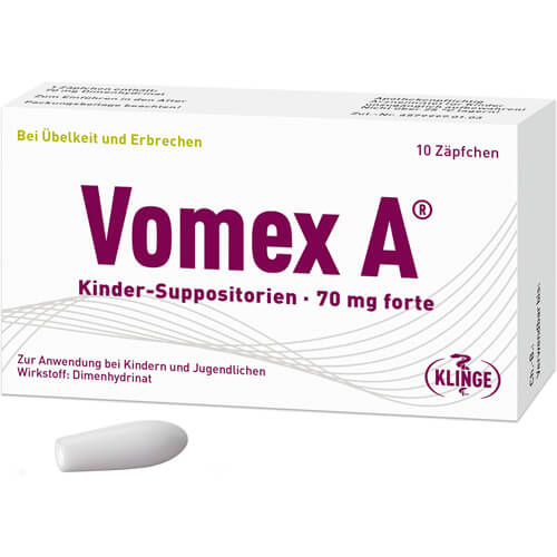 VOMEX A Kinder-Suppositorien 70 mg forte