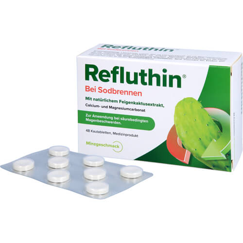 REFLUTHIN bei Sodbrennen Kautabletten Minze