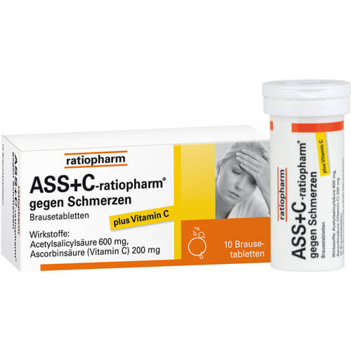 ASS + C-ratiopharm gegen Schmerzen Brausetabletten