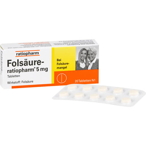 FOLSÄURE-RATIOPHARM 5 mg Tabletten