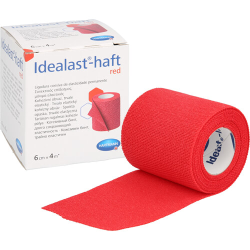 IDEALAST-haft color Binde 6 cmx4 m rot