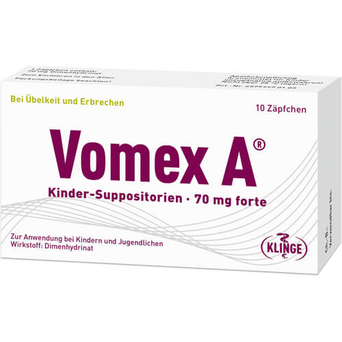 VOMEX A Kinder-Suppositorien 70 mg forte
