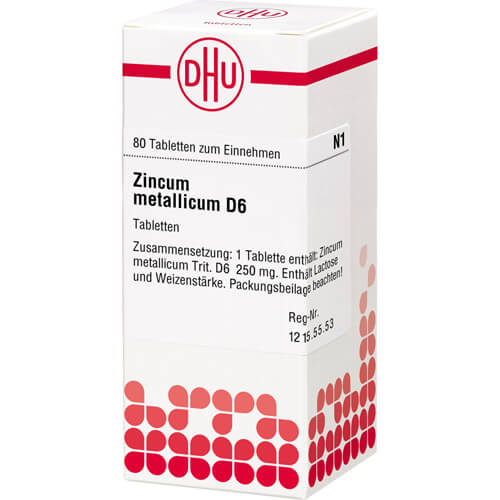 ZINCUM METALLICUM D 6 Tabletten