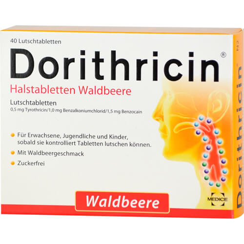 DORITHRICIN Halstabletten Waldbeere
