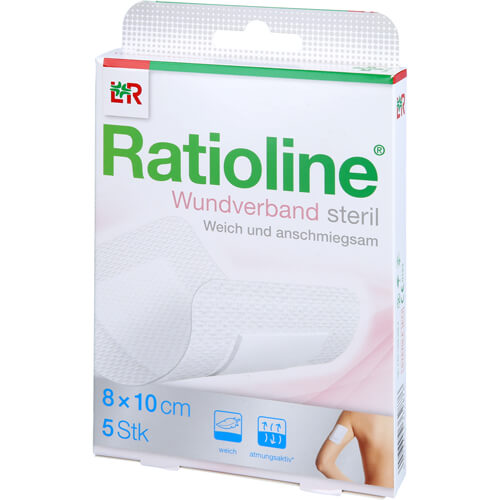 RATIOLINE Wundverband 10x8 cm steril