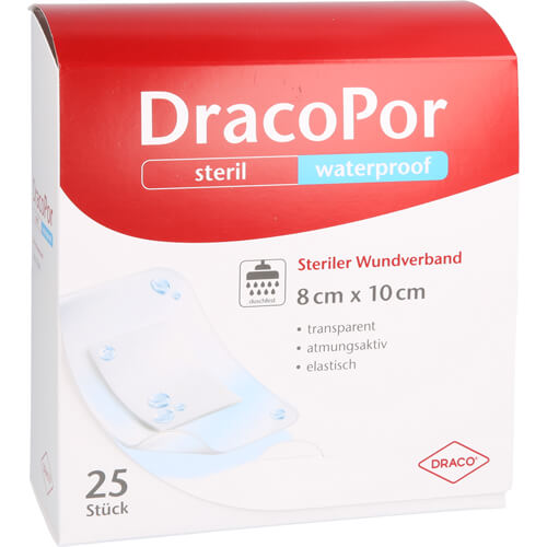 DRACOPOR waterproof Wundverband 8x10 cm steril