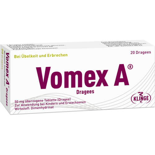 VOMEX A Dragees 50 mg überzogene Tabletten