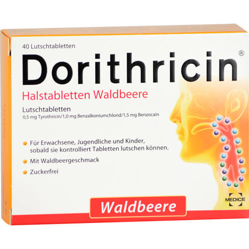 DORITHRICIN Halstabletten Waldbeere