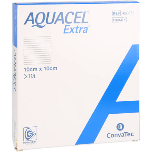 AQUACEL Extra 10x10 cm Verband