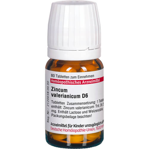 ZINCUM VALERIANICUM D 6 Tabletten
