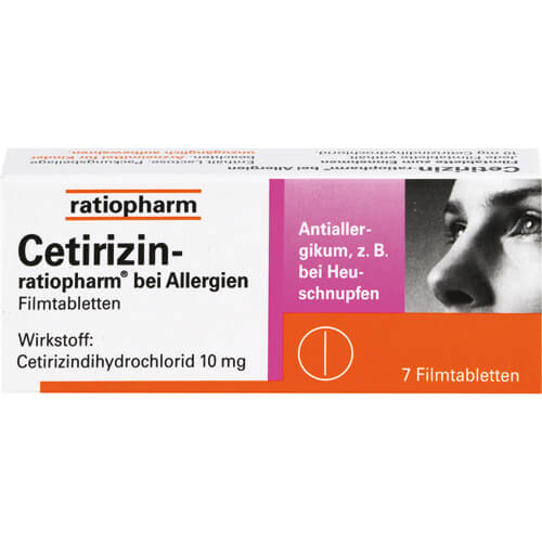 CETIRIZIN-ratiopharm bei Allergien 10 mg Filmtabl.